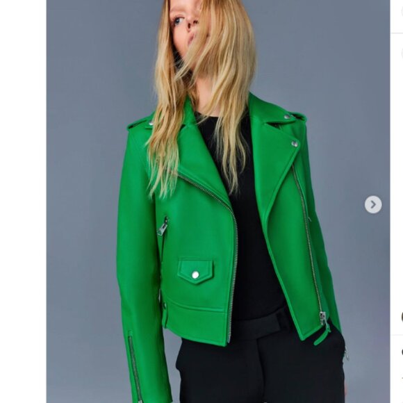 Mackage Baya Lambskin Biker Jacket - Picture 1 of 11